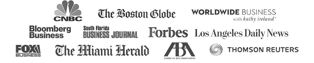 Featured in CNBC, Bloomberg, Forbes, Fox Business, The Boston Globe, The Miami Herald, American Bar Association, Thomson Reuters